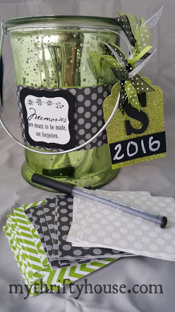 Glass Paint Can Memory Jar