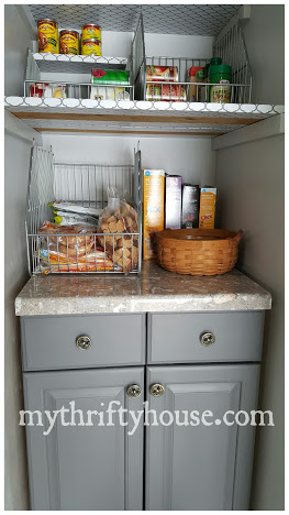 pantry makeover reveal cabinet