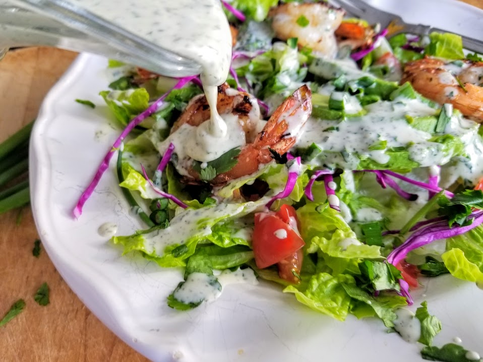 whole30 ranch dressing on salad