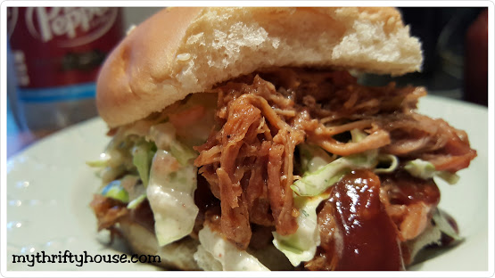 Dr. Pepper Pulled Pork Sandwich