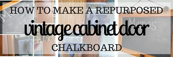 repurposed vintage cabinet door directions