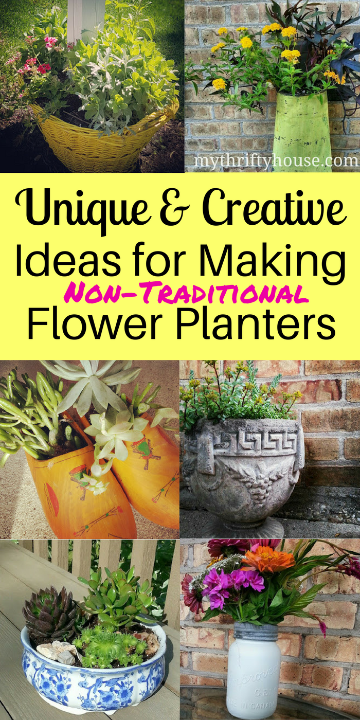 Ideas for making unique and creative flower planters
