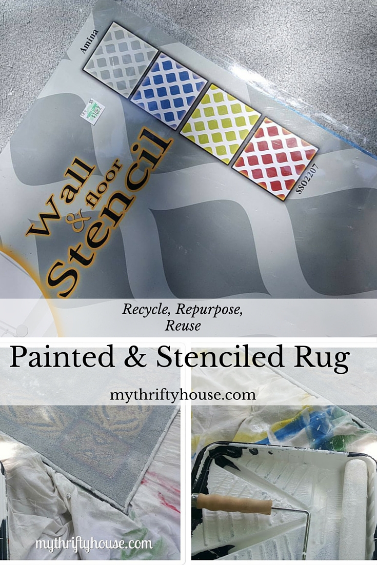 How to make your own spray painted and stenciled rug