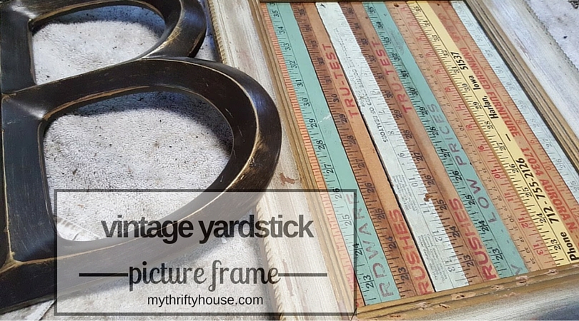 vintage yardstick picture frame supplies