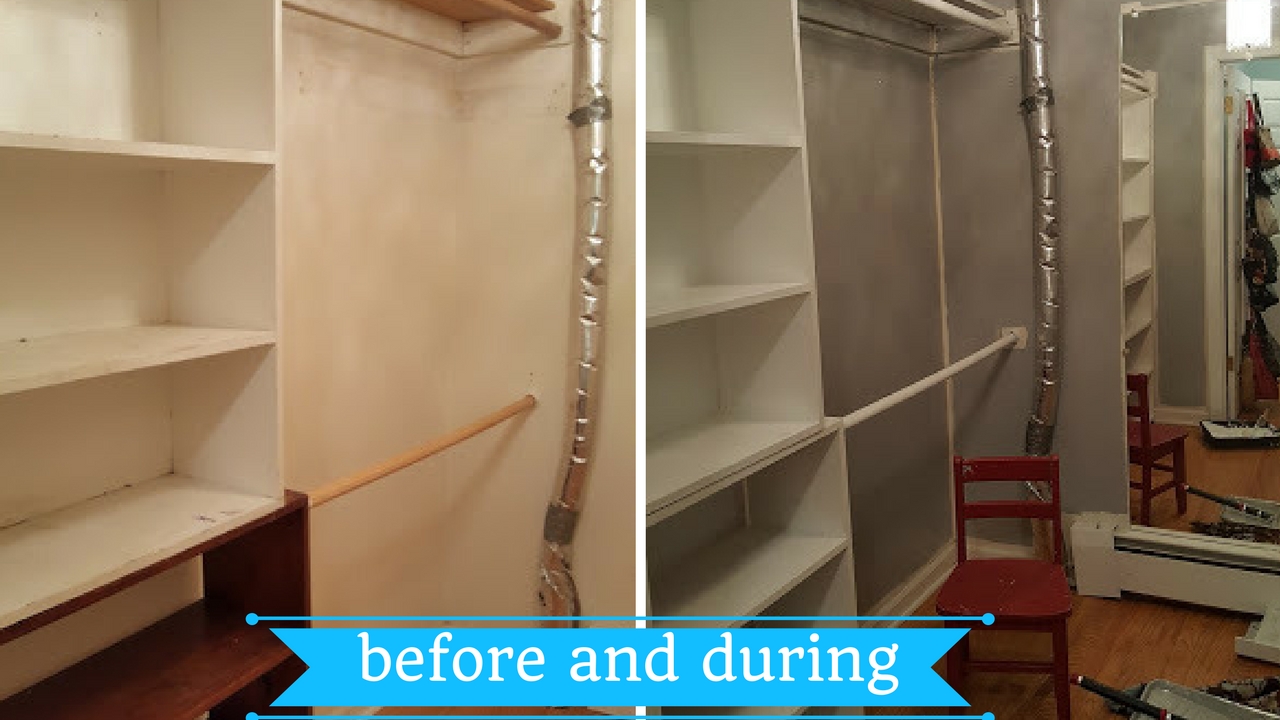 before-and-during-the-painting-of-the-closet-makeover