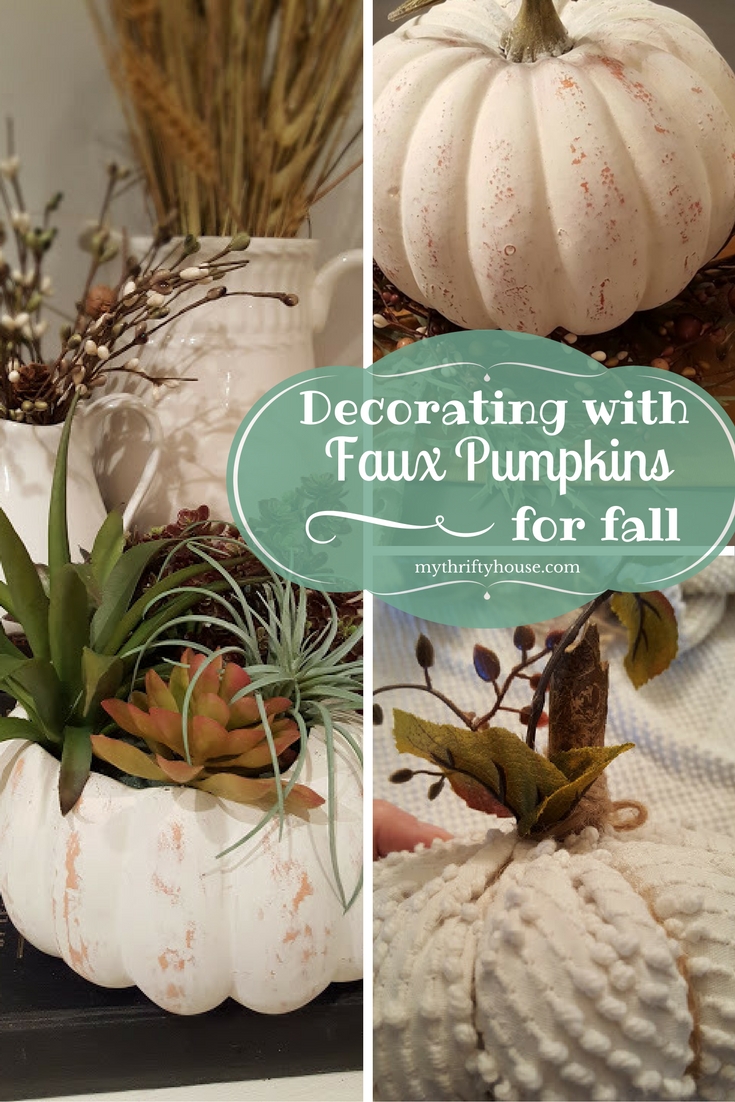 decorating-with-faux-pumpkins-for-fall-with-my-thrifty-house