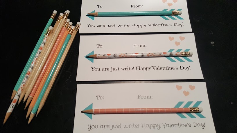 Cupid's Arrow Pencil Valentines + Printable Tags - Mama Cheaps®