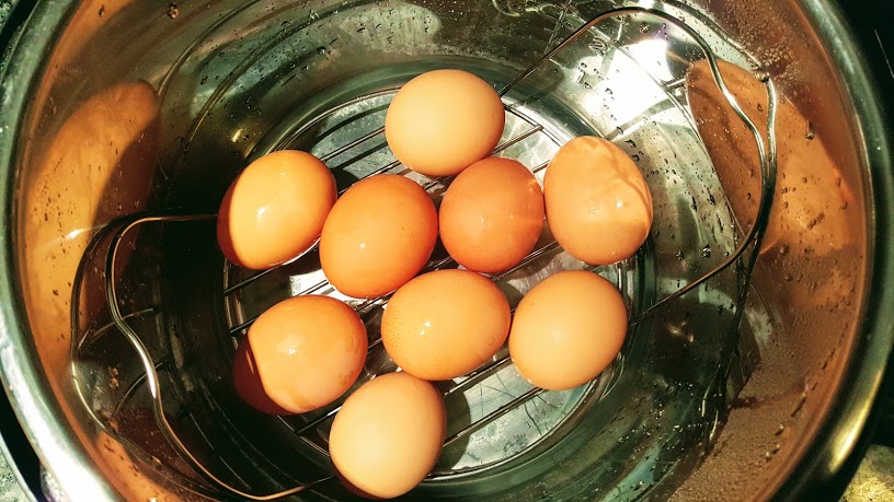 Perfectly Peeled Hard Boiled Eggs in the Instant Pot - My Thrifty House