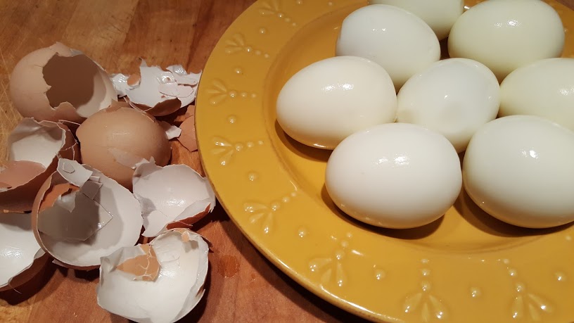 The Instant Pot makes perfectly peeled hard boiled eggs.