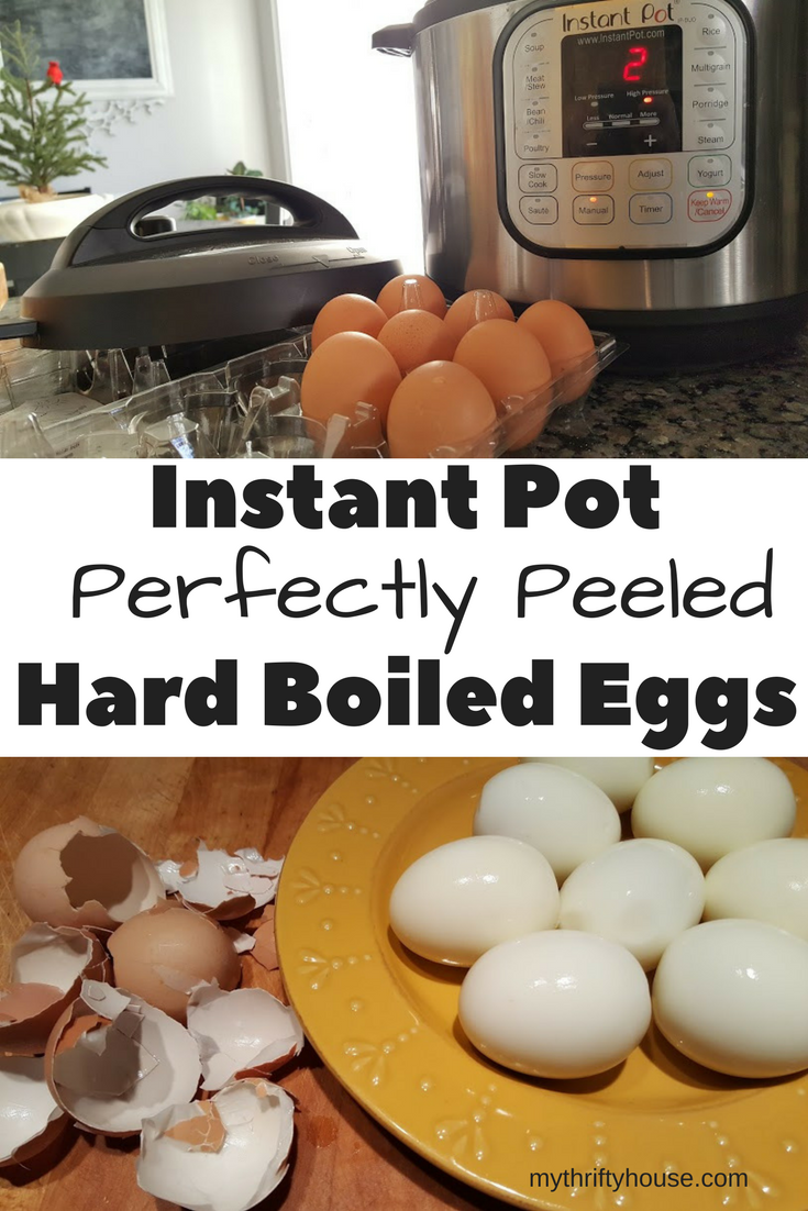 The Instant Pot makes perfectly peeled hard boiled eggs. 