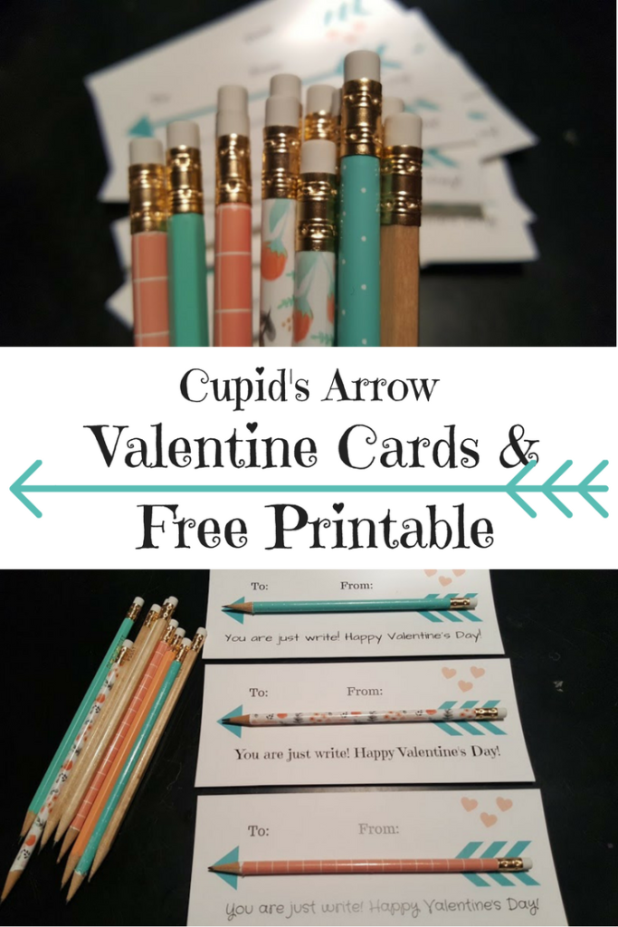 Cupid's Arrows Free Printable Valentines - MeganHStudio