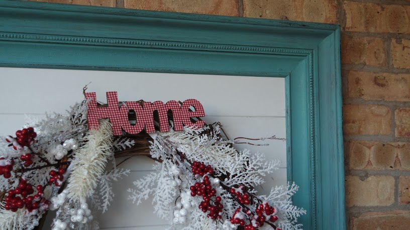 Quick and Easy Winter Wreath from My Thrifty House