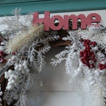 Upcycled Quick and Easy Winter Wreath