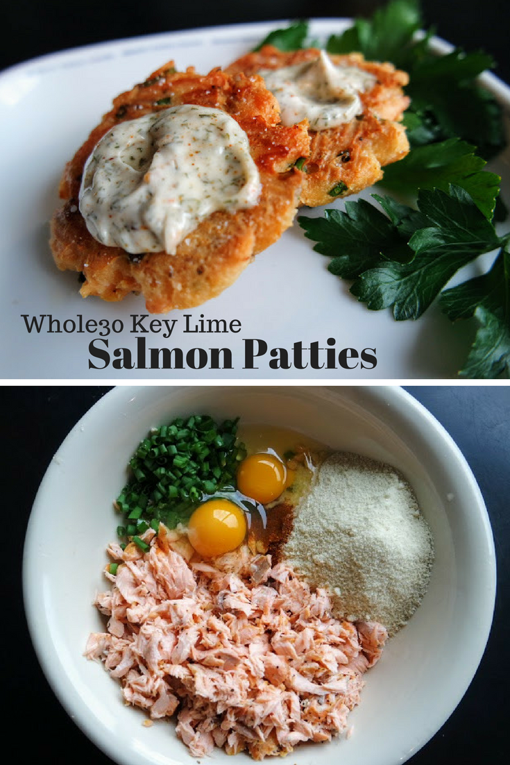 Delicious 6 incgredient Whole30 Key Lime Salmon Patties