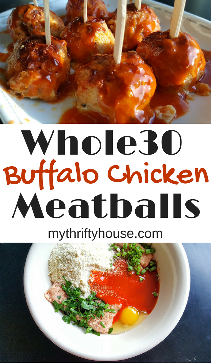 Whole30 Buffalo Chicken Meatballs make a great lunch, dinner or appetizer.