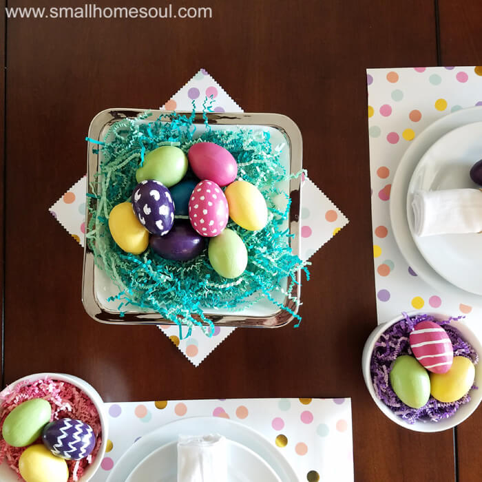 simple table setting from Small Home Soul