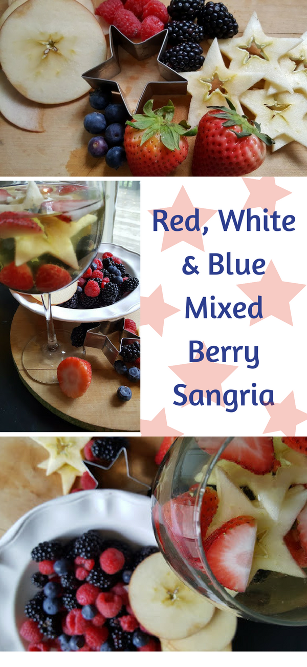 Red, white and blue mixed berry sangria recipe