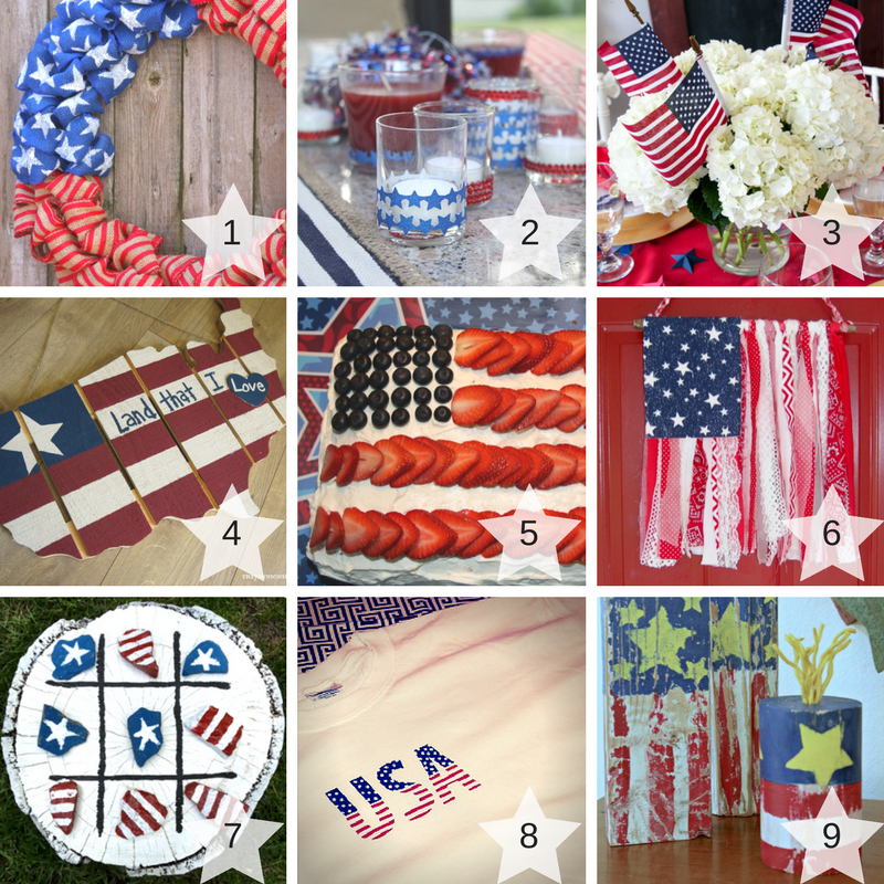 1-9 Patriotic Craft Projects Round Up