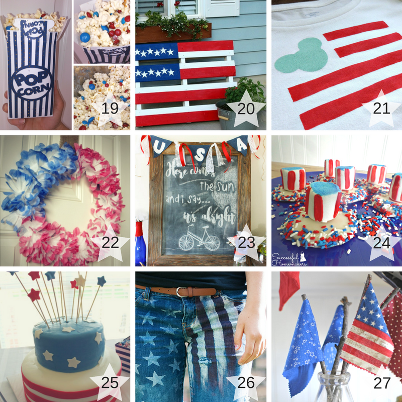 19-27 Patriotic Craft Projects Round Up