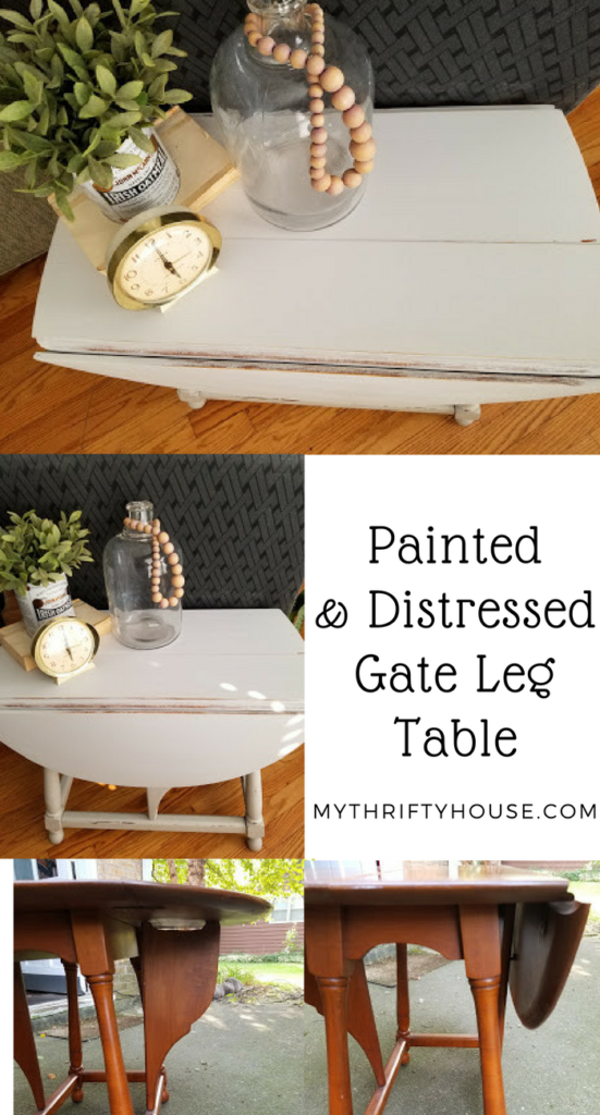 Painted & Distressed Gate Leg Table