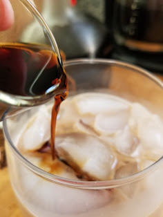 homemade iced coffee recipe for adults with a shot of Cafe Patron