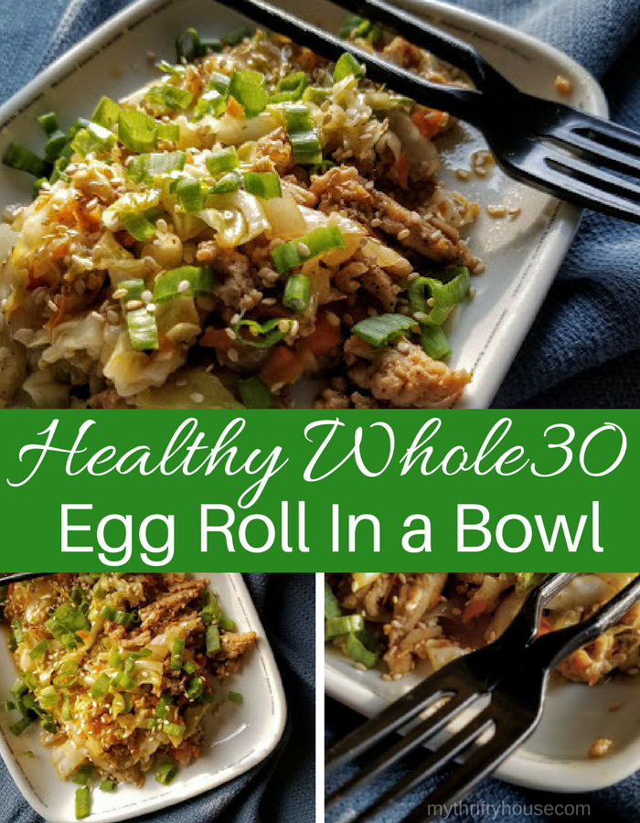 Healthy Whole30 Egg Roll in a Bowl