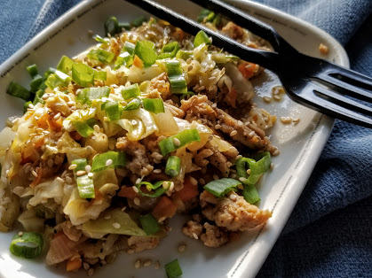 Whole30 Egg Roll in a Bowl for dinner