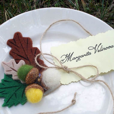Inexpensive Fall Decor - Etsy - Place cards