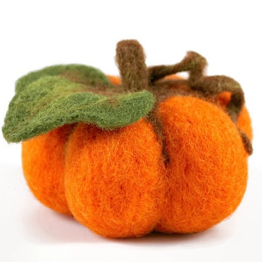Inexpensive fall decor - Etsy - felted pumpkin