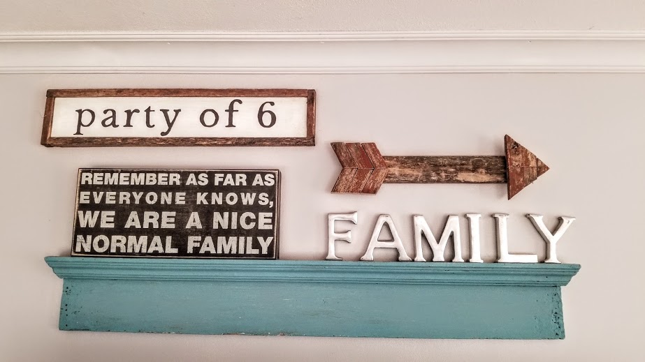 framed farmhouse sign gallery wall