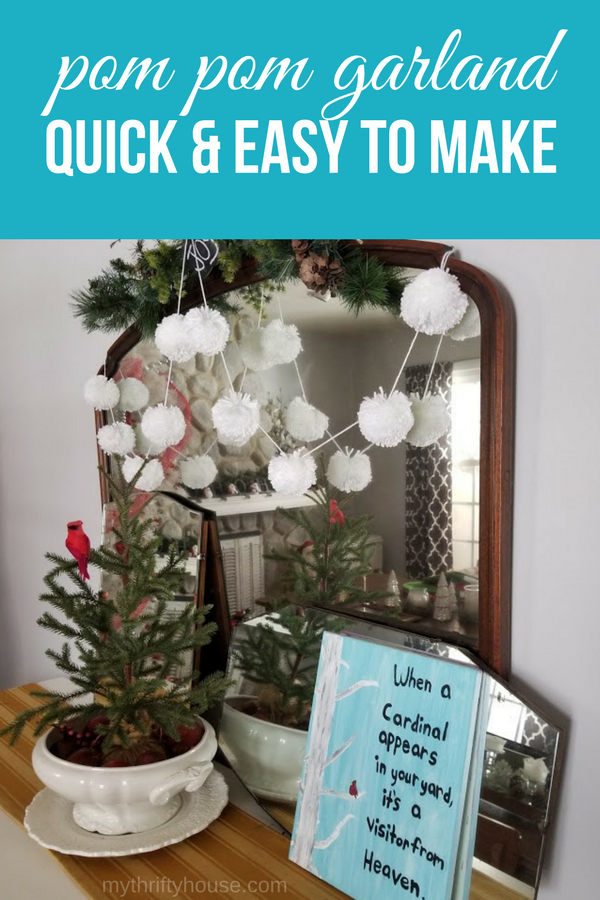 Learn how to make a quick and easy pom pom garland