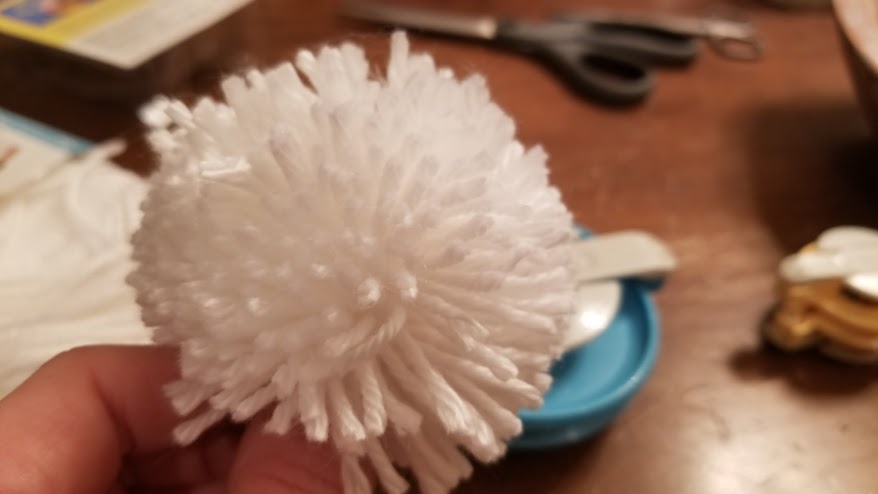 completed pom pom