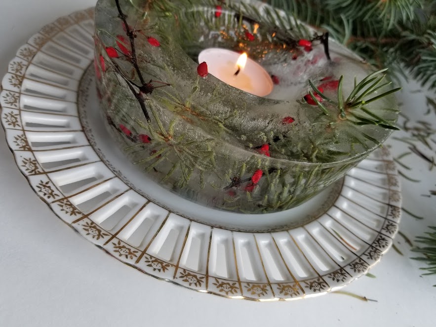 decorative ice bowl centerpiece