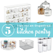 top 5 tips for an organized pantry