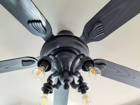 updated ugly ceiling fan