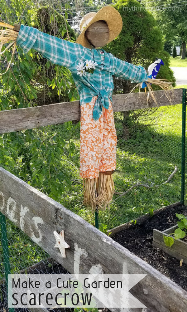DIY Cute Garden Scarecrow