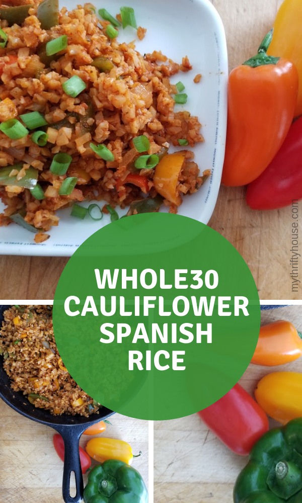 Amazing Whole30 Cauliflower Spanish Rice