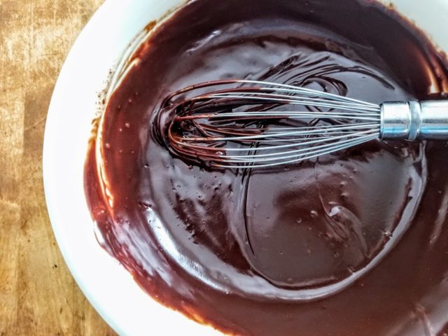 Boozy Ganache for Irish Coffee Chocolate Cake