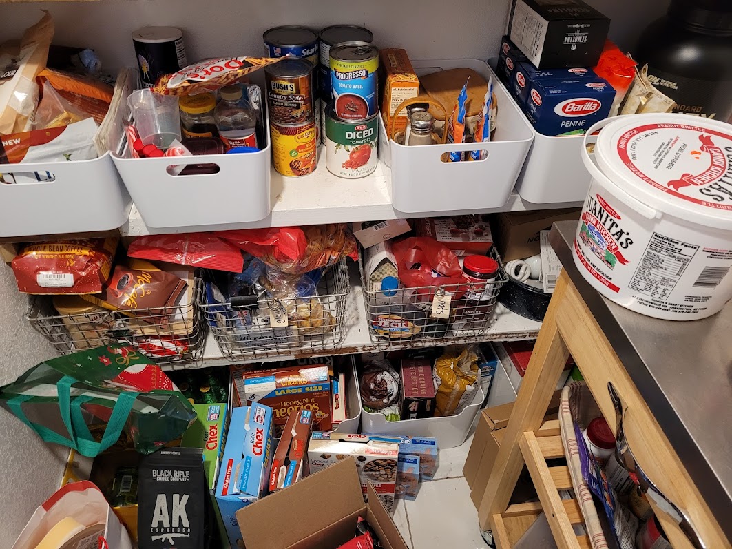 The Thrifty Home: Deep Pantry Organization